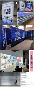 Easy Assembly Led Fabric <b>Light</b> <b>Box</b> Standing Double-Sided 10ft Trade Show Booths <b>Light</b> <b>Box</b> - Product Image 4