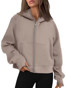 Terry 100% Cotton Sweatshirt Zip up Hoodies Fleece <b>Jackets</b> Oversized Sweatshirts Fall Fashion Outfits 2025 Sweaters Winter - Product Image 2