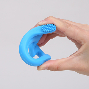 Juego de cepillo de dientes seguro y suave, libre de Bpa, en forma de cisne, de goma, silicona, para bebé, venta al por mayor - Product Image 4
