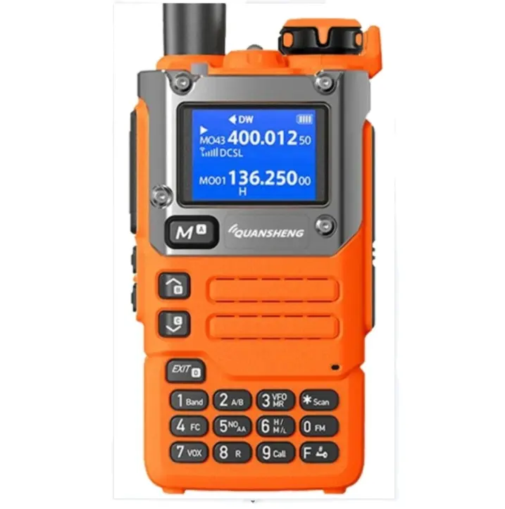 Quansheng UV K6 Walkie Talkie taşınabilir radyo UHF VHF Am Fm iki yönlü radyo 128 kanal ücretsiz TPYE-C