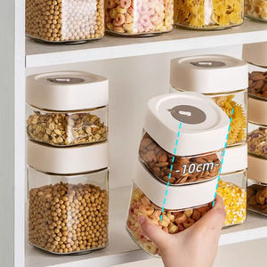 Barattolo in Vetro per Alimenti, Contenitore Ermetico per Verdure Sottaceto, Miele, Chicchi di Caffè, Cereali, Organizzatore da Cucina - Product Image 6