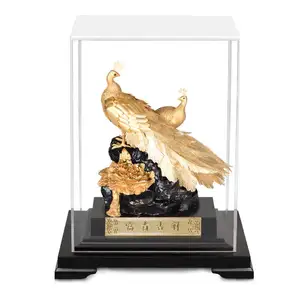 2020 High End Office Desk Ornaments Home Decoration Luxury Gold Decorative Peacock