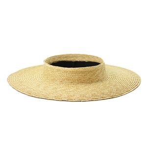 Viseras superiores vacías de verano para mujer Logotipo personalizado Impreso Fedora <span class=keywords><strong>Sombrero</strong></span> de Panamá con cinta Deportes Playa Esquí Pesca Hecho Hierba natural - Product Image 1