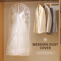 Housse de rangement anti-poussière personnalisée avec logo pour robes longues, robes de mariée, sac de protection pour robes de mariée pour les boutiques de robes de mariée