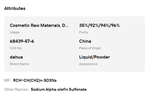 โรงงานผลิต AOS โซเดียมอัลฟาโอเลฟินซัลโฟเนต 35% ชนิดน้ำ 92% ชนิดผง สำหรับผงซักฟอกและน้ำยาซักผ้า - Product Image 6