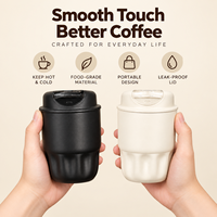 Mug à café isotherme élégant en acier inoxydable 316, portable et anti-fuite, pour hommes et femmes, idéal pour les trajets quotidiens, la voiture et le bureau