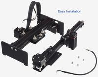 Grande zone de travail, machine de découpe laser CNC 2 diodes 30W pour bois, cuir, papier, gravure 3D, nouvelle version compatible DXF