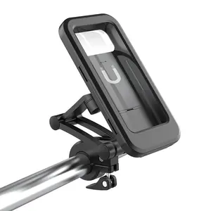 Einstellbare Motorrad-Telefon halterung Wasserdichter Fahrrad telefon halter 360-Grad-Fahrradlenker Handy halter