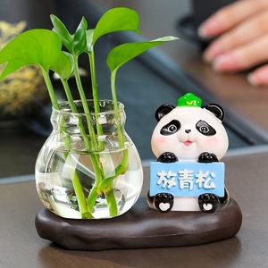 Creative Frog Hydroponic Vase Transparent Glass Round <b>Tabletop</b> Decor For Office Desk Home Floral Display Eco Friendly Gift - Product Image 4