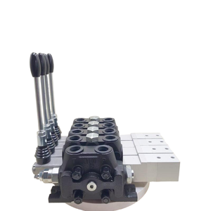 Vanne de commande directionnelle sectionnelle pneumatique hydraulique manuelle Huamao 100L/min à 4 bobines, origine Shandong, pour la construction - Product Image 2