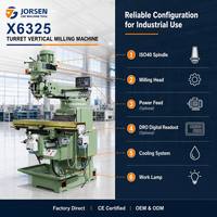 Hochsteife X6325 Universal-Revolverfräsmaschine 3-Achsen Manuelle Metall-Mittelfräs-Maschine