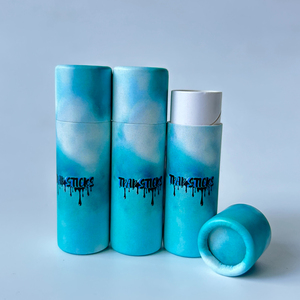 Tubo de cartón respetuoso con el medio ambiente personalizado hecho a mano, bálsamo labial cilíndrico reciclable, maquillaje, cosméticos, embalaje de tubo de lápiz labial de plástico - Product Image 5