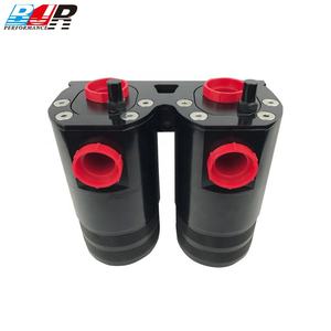 बीजेआर कार परफॉर्मेंस पार्ट्स एल्युमीनियम डुअल एएन फिटिंग एएन10 ऑयल कैच कैन टैंक - Product Image 3