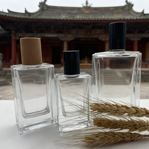 מלבן מותאם אישית הבציר יוקרה 30 מ "ל 50 מ" ל 100 מ "ל זכוכית שחורה" כוסות בושם נייד - Product Image 5