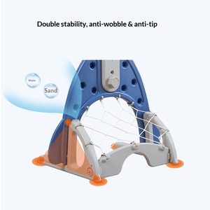 Aro de Baloncesto <span class=keywords><strong>Ajustable</strong></span> de Plástico, Portería de Fútbol para Niños de 3 a 6 Años, Juguete de Interior, Calidad de Exportación - Product Image 4