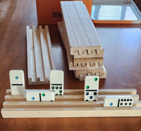 Rummy küp oyun sahipleri ahşap Rummy yedek Rummikub oyunu Okey kurulu oyunu için raflar
