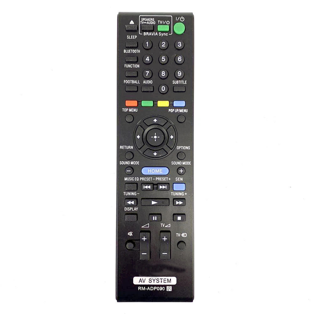 RM-ADP090 Fixed Code Replacement Remote Control for AV Systems (HBD-E280 HBD-T79 Etc.)-433MHz AAA Battery