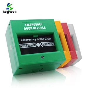 Botão de Emergência Verde e Vermelho para Liberação de Fechadura de Porta, Quebra Vidro, Alarme de Incêndio, Interruptor de Saída com Quebra de Vidro - Product Image 2