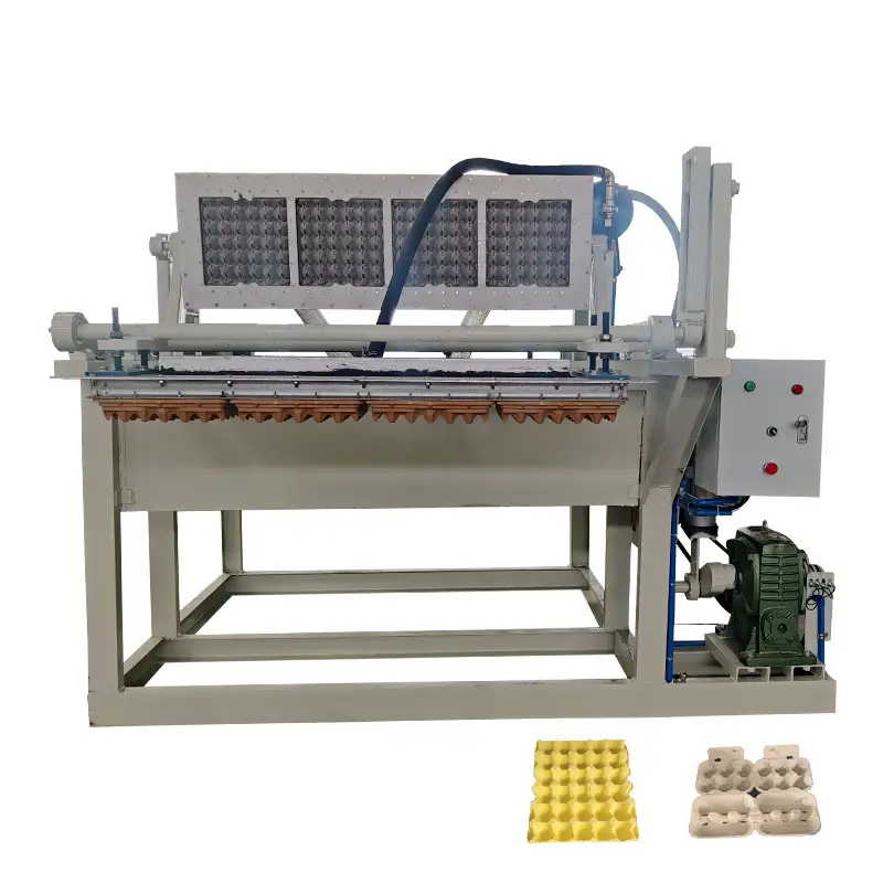 Linea di produzione di pasta di cellulosa completamente automatica piccola produzione carta straccia ricicla vassoio dell'uovo che fa la macchina