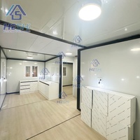 Nouvelle conception de maison préfabriquée moderne et mobile de 20, 30 ou 40 pieds, avec 2, 3 ou 4 chambres, en acier léger, type conteneur extensible