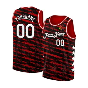 Benutzer definierte Großhandel Design Retro Sublimation Wende Basketball Kinder Unterhemden Westen Kit Set Shirt Männer Basketball Jersey Uniform