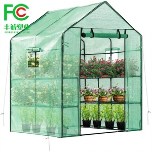 Serre <span class=keywords><strong>de</strong></span> <span class=keywords><strong>jardin</strong></span> Poly <span class=keywords><strong>Tunnel</strong></span> Steel Green House Cover Green Leno Tarp Waterproof Sheets - Product Image 5