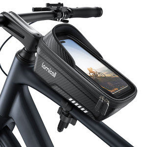 Bolsa de Soporte para Teléfono de <span class=keywords><strong>Bicicleta</strong></span> de Gran Capacidad Lamicall BCCB02, Pantalla Táctil de TPU, Almacenamiento de EVA, Instalación Rápida con Cubierta Impermeable para Móvil - Product Image 1