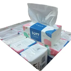 Carton box 18 packs facial tissue pop up tissue paper facial soft pack tissues