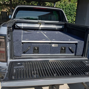 Boîte à outils personnalisée de taille réelle pour camionnette Tiroir de rangement Tiroirs arrière de transport de troupes Système de tiroirs coulissants pour Toyota Tundra - Product Image 4