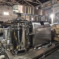 Mezclador Agitador Eléctrico de Acero Inoxidable de 300L para Gelatina, Cosméticos y Aplicaciones Alimentarias con Motor sin Escobillas - Nuevo