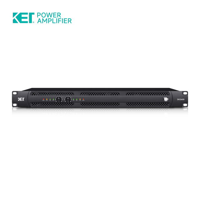 KET DK2600 Metal 600W*2 1U Professional Power Amplifier for KTV/Stage Sound Equipment