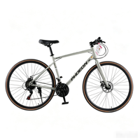 Ensemble de roues de vélo de course 700c avec fourche en acier et pédales standard