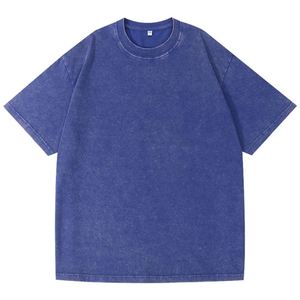 Camiseta de Hombre de 230G, 100% Algodón, de Alta Calidad, Estilo Vintage, con Logotipo Personalizado, Desgastada, Lavada al Ácido, Talla Grande - Product Image 4