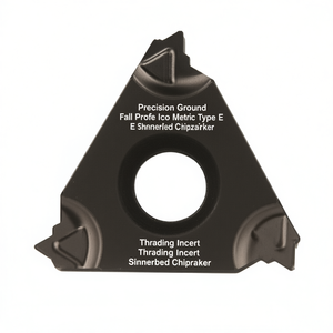 Inserto de Roscado Tipo E Iso Métrico de Perfil Completo con Punta de Precisión y Rompecáscaras Sinterizado - Product Image 2