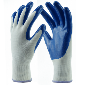 قفازات مطاطية مضادة للانزلاق من النتريل مقاومة للاهتراء قفازات منقوشة لحماية موقع العمل - Product Image 5