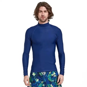 Sublimated Long Sleeve Custom Wholesale Sun Protection Clothing Compression Shirt Rashguard Rash Guard for <b>Men</b> - Product Image 6