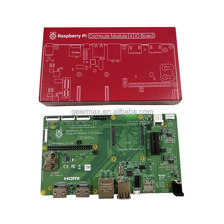Raspberry Pi Compute Module 4 IO Board 12V 5V External Power Connector Gigabit Ethernet RJ45 PoE USB 2.0 Official CM4 IO Boards