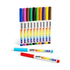 Juego de Marcadores de Pizarra de Punta Fina y Bajo Olor, Colores Surtidos, para Escribir en Vidrio y Espejos - Product Image 1