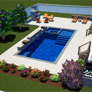 Piscine rectangulaire en fibre de verre enterrée de qualité supérieure, étanche, installation facile, garantie de <span class=keywords><strong>2</strong></span> ans - Product Image 3