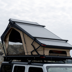 Carpa de Techo Rígida de Montaje Automático con Amortiguador de Gas, Despliegue Rápido, Triangular de Aluminio, para 2 Personas, para SUV, Camioneta, Furgoneta - Product Image 3