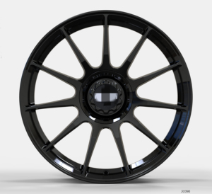 Jantes en alliage forgé Hyper Black personnalisées 5*114.3 pour voiture, état neuf, matériau aluminium, ET 45mm/35mm pour Ford Mustang - Product Image 1