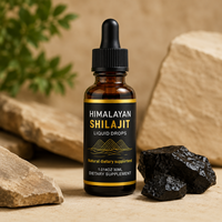 Gouttes liquides de Shilajit de l'Himalaya 30ML Complément alimentaire naturel Extrait pur de Shilajit Liquide Marque privée OEM