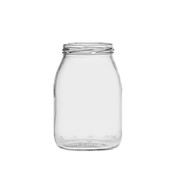 Pot en verre de qualité supérieure Vaso 1062 TO82 pour aliments et boissons, récipient alimentaire en verre