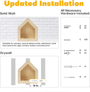 Casa para Gatos de Madera Contrachapada de Abedul para Montar en la Pared, Mueble Multiusos para Gatitos, Diseño Elegante, Estilo DIY, Jungla para Gatos, Venta al por Mayor - Product Image 5