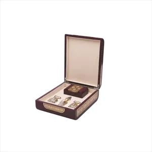 piano lacquer Luxury Middle East Perfume Box wooden perfume packaging box with small box inside for perfume bottles