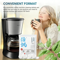 Tablettes de nettoyage professionnelles écologiques Zhongyan pour cafetières et machines à café domestiques, 30%-50% détartrant pour ingrédients