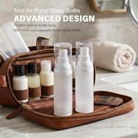 Pulvérisateur à pompe cylindrique de 30 ml (1 oz) – Rotation à 360°, portable, rechargeable, anti-fuite, idéal pour les voyages, les huiles essentielles et les soins de la peau