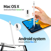 Stylet capacitif universel actif pour tablettes iOS et Android, double système, attraction magnétique, charge rapide, compatible plastique