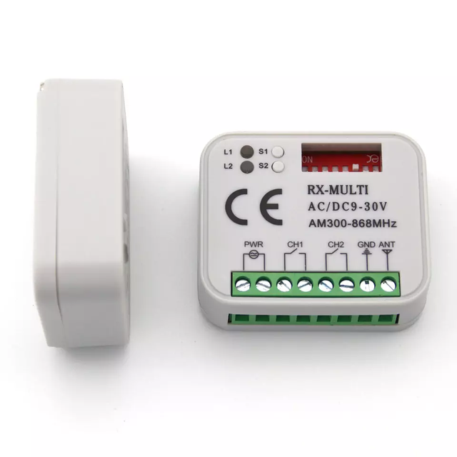 Remote Control Switch Receiver 868mhz 300 315 318 390mhz Multifrequency AC/DC 9-30V Garage Gate Receiver