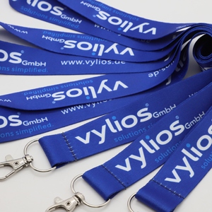 Wholesale Personalized Business Office Employee Neck Lanyard Keychain Custom Company Logo Printed Polyester ID Lanyard - Product Image 3